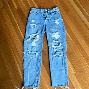 Pacsun High Rise Ripped Jeans